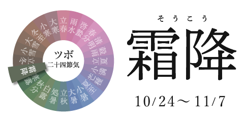 霜降 10/24~11/7