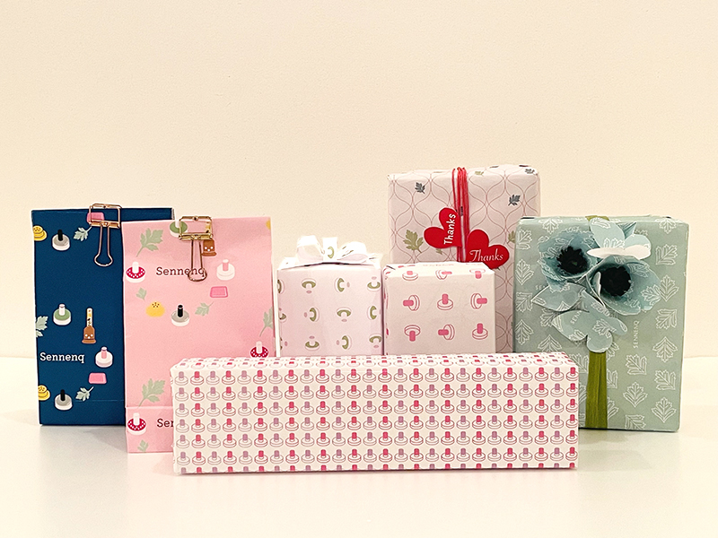 用途にあわせて、ラッピングしたり切ったりご自由にお使いください。