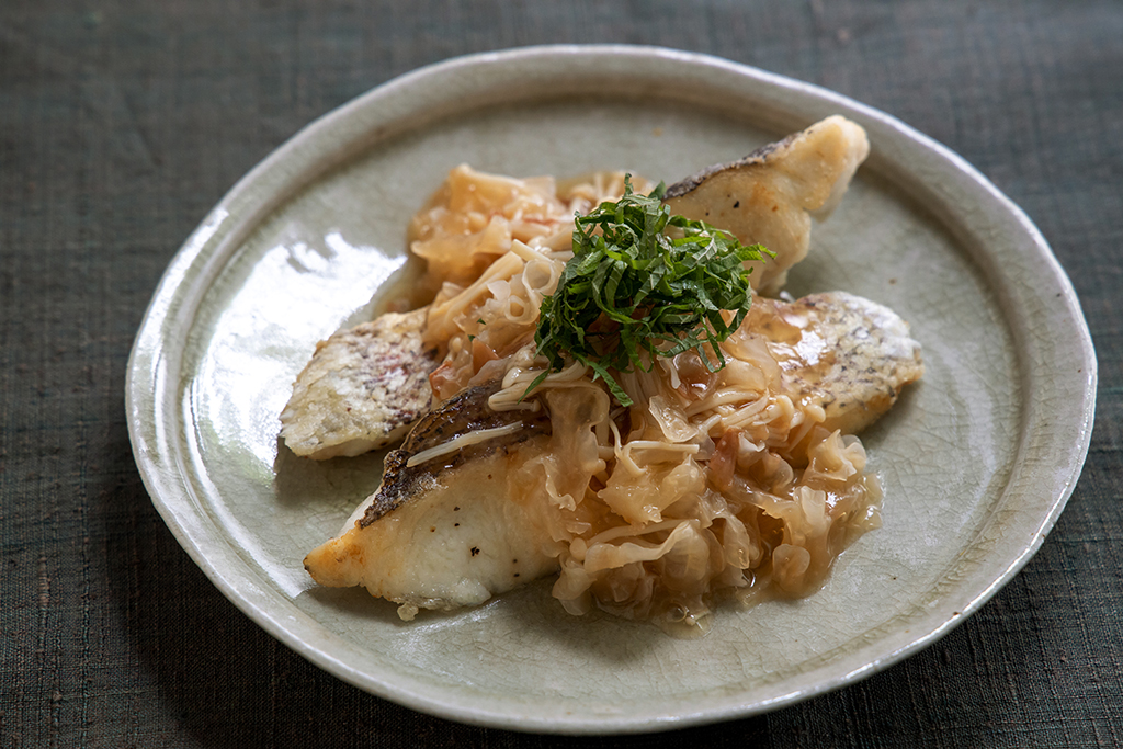 vol.14白身魚の梅しろきくらげあんかけ